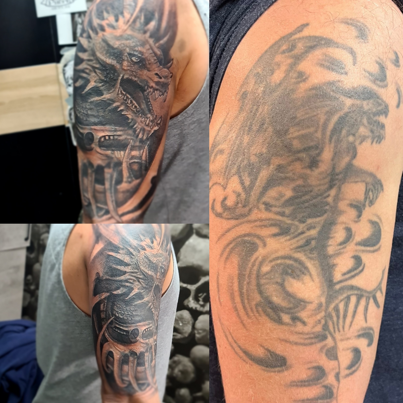 Drachen Cover-Up Neuss - 20 Jahre alt Kensenich